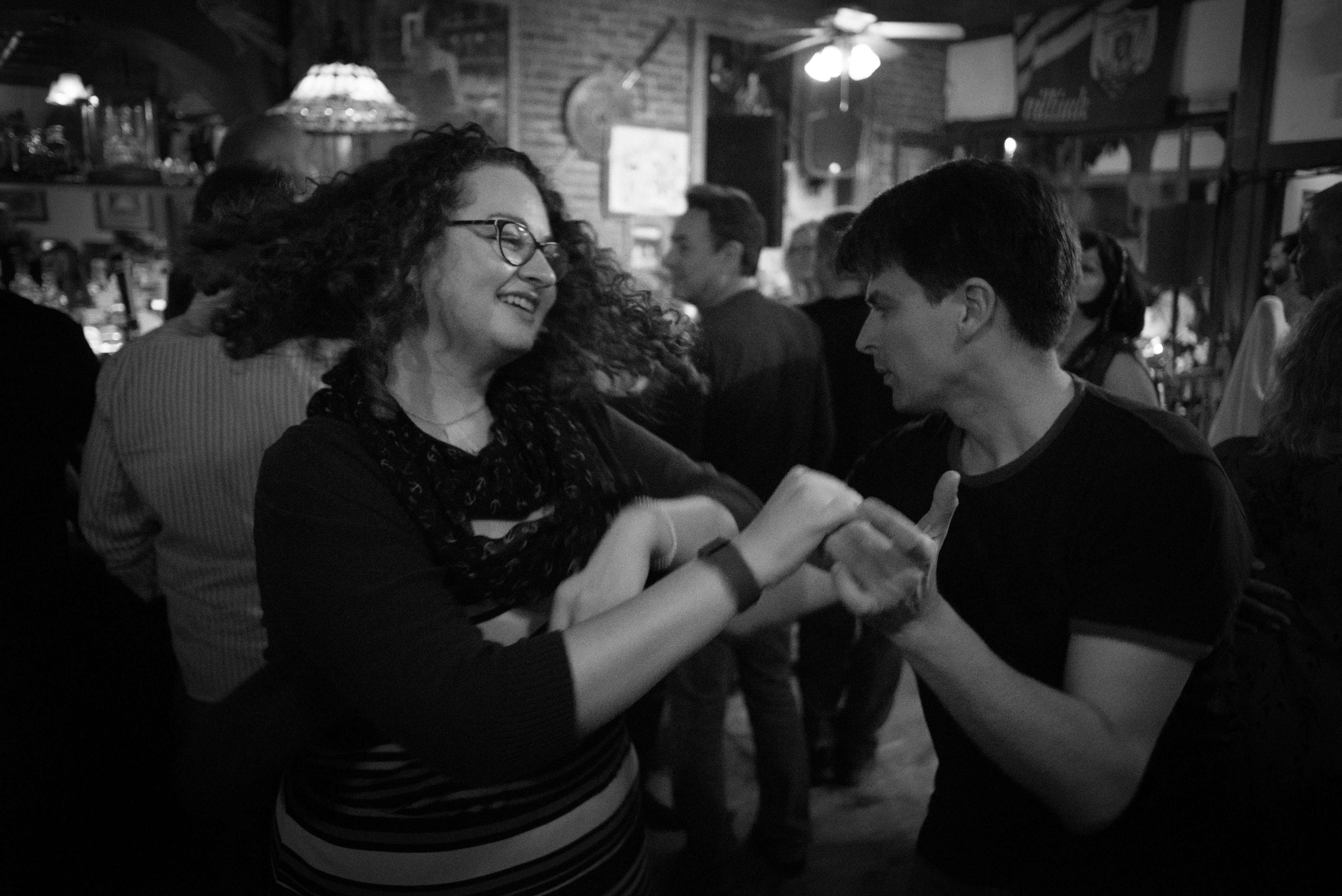 Dancing at the James Joyce in downtown Santa Barbara.